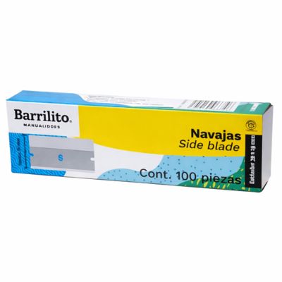 NAVAJAS 39X19MM CAJ C/100 6872 100NAV BARRILITO(10)