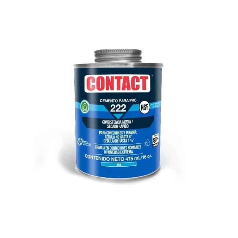 PEGAMENTO 222 475ML PVC AZUL CONTACT (12)