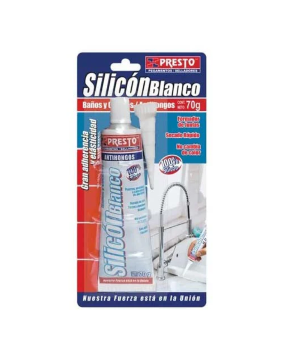 SILICON 4407 70GRS BLANCO BAÃOS Y COCINAS  PRESTO(24)