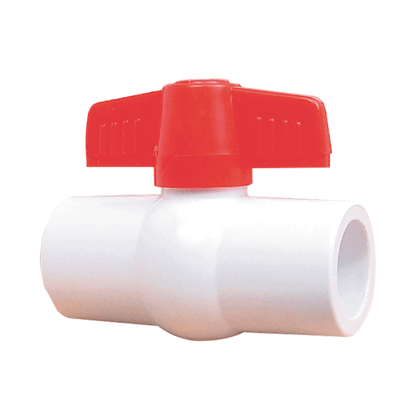 VALVULA 100-PS 1/2"ESFERA  PVC CEM. RUGO(1)