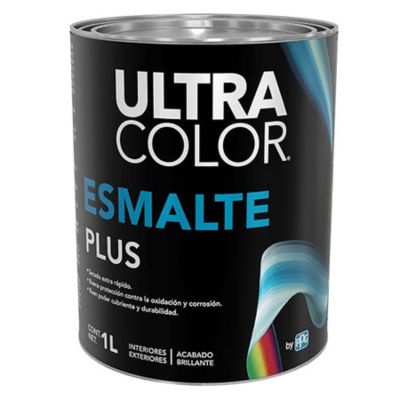 ESMALTE NEGRO 1L SECADO RAPIDO 19A0638274 ULTRACOLOR (6)
