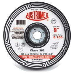 LIQ DISCO C-382 REALZ.CTE/DESB.METAL 9"X5/32"X7/8" AUSTROMEX