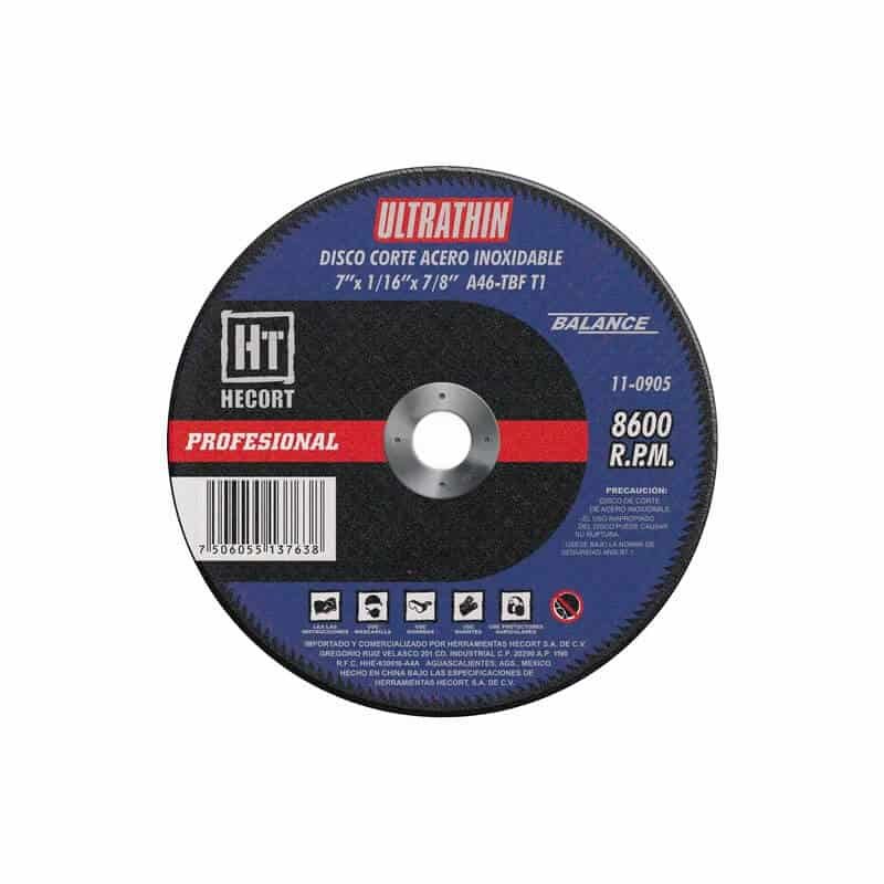 DISCO 110905 CORTE ABRASIVO ULTRATHIN 7" X 1/16" (200)