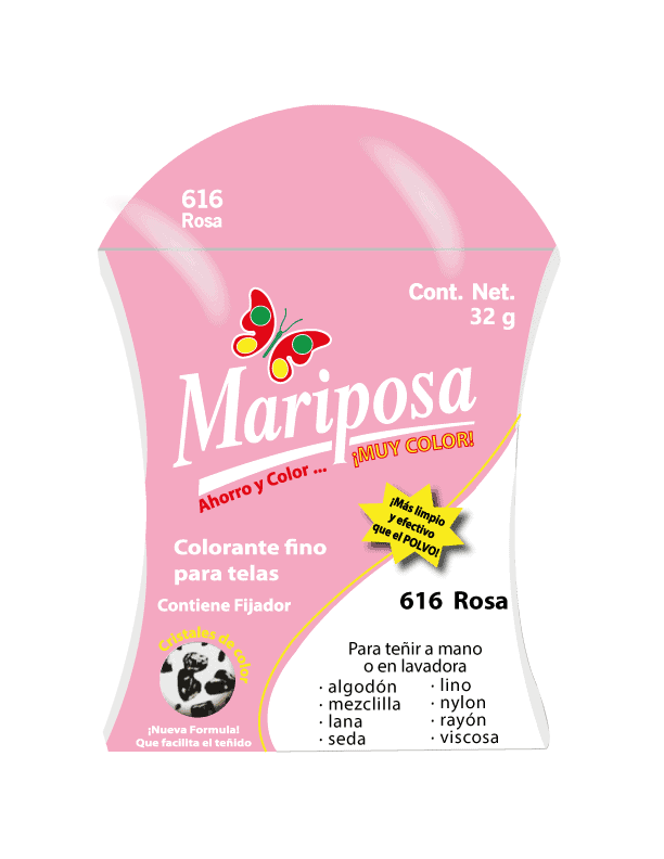 COLORANTE 616 ROSA  MARIPOSA