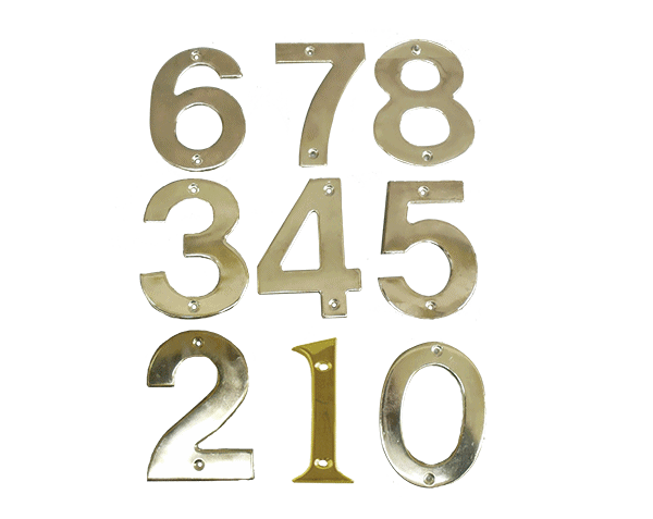 NUMERO "6"/Â¨9Â¨  10CM LATRONADO ZAMAC H.F.(10)