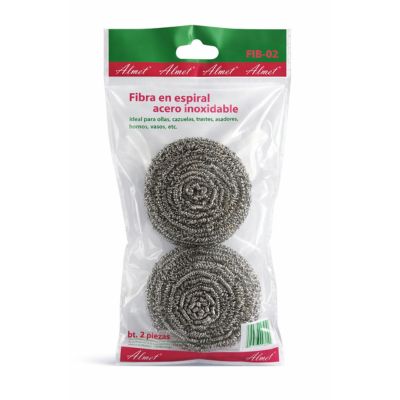 FIBRA INOX. FIB02 GDE,BOLSA C/2 PZAS  20GRS C/U ALMET(200)