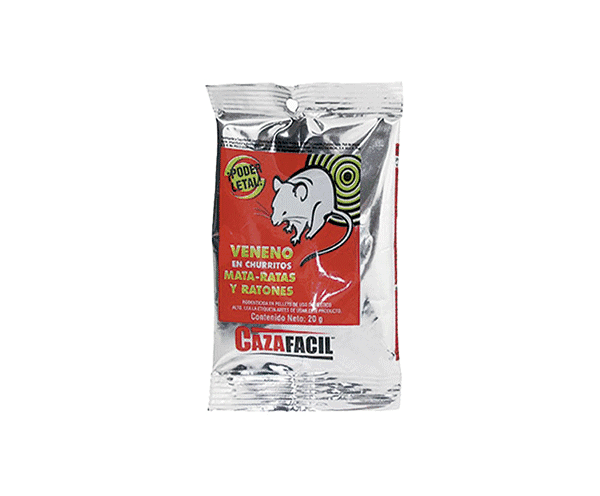 RATICIDA 20GR GRANULADO CAZA FACIL (50)