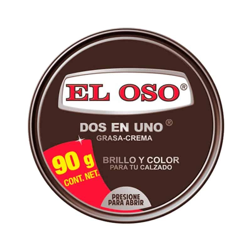 GRASA 90GR CAFE OSCURO 2 EN 1 P/CALZADO EL OSO (36)