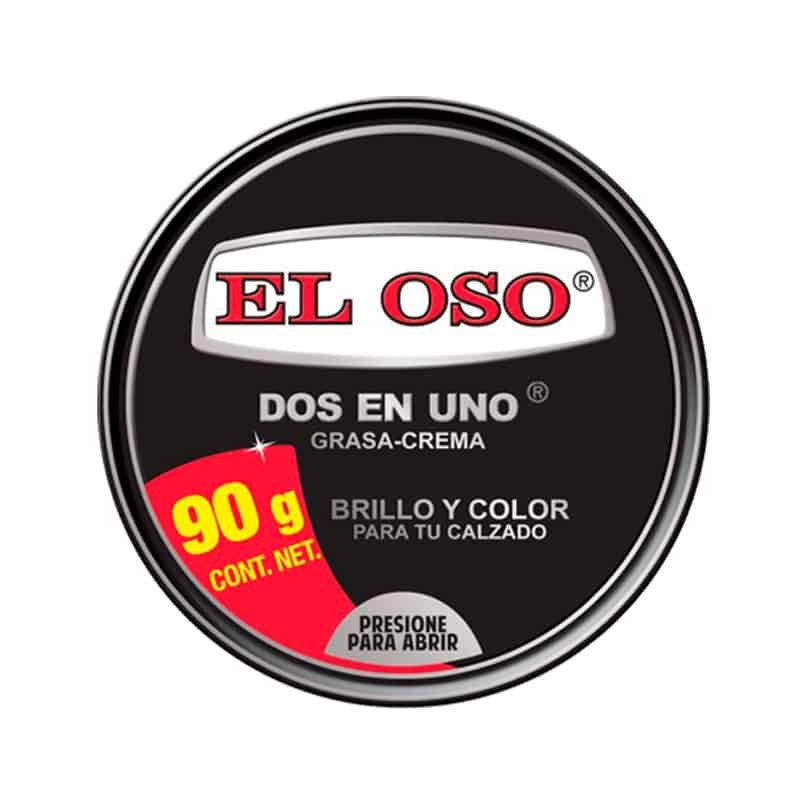 GRASA 90GR NEGRA 2 EN 1 P/CALZADO EL OSO (72)