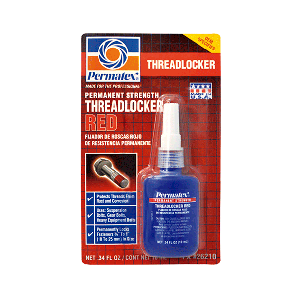 FIJADOR 26210PX 10ML ROJO ALTA RESISTENCIA PERMATEX(12)