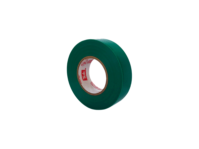CINTA 330 AISLAR VERDE 19MM X 18MT TUK (100)