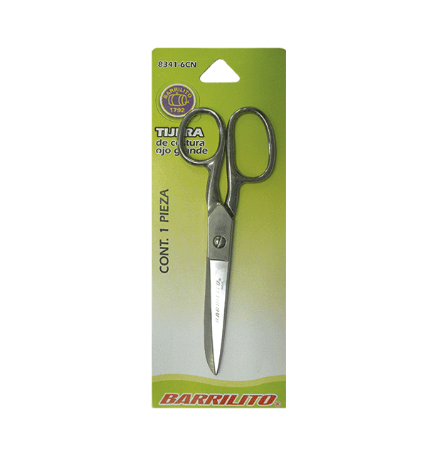 TIJERA 8341-6CN COSTURA 6" OJO GDE BARRILITO (12)