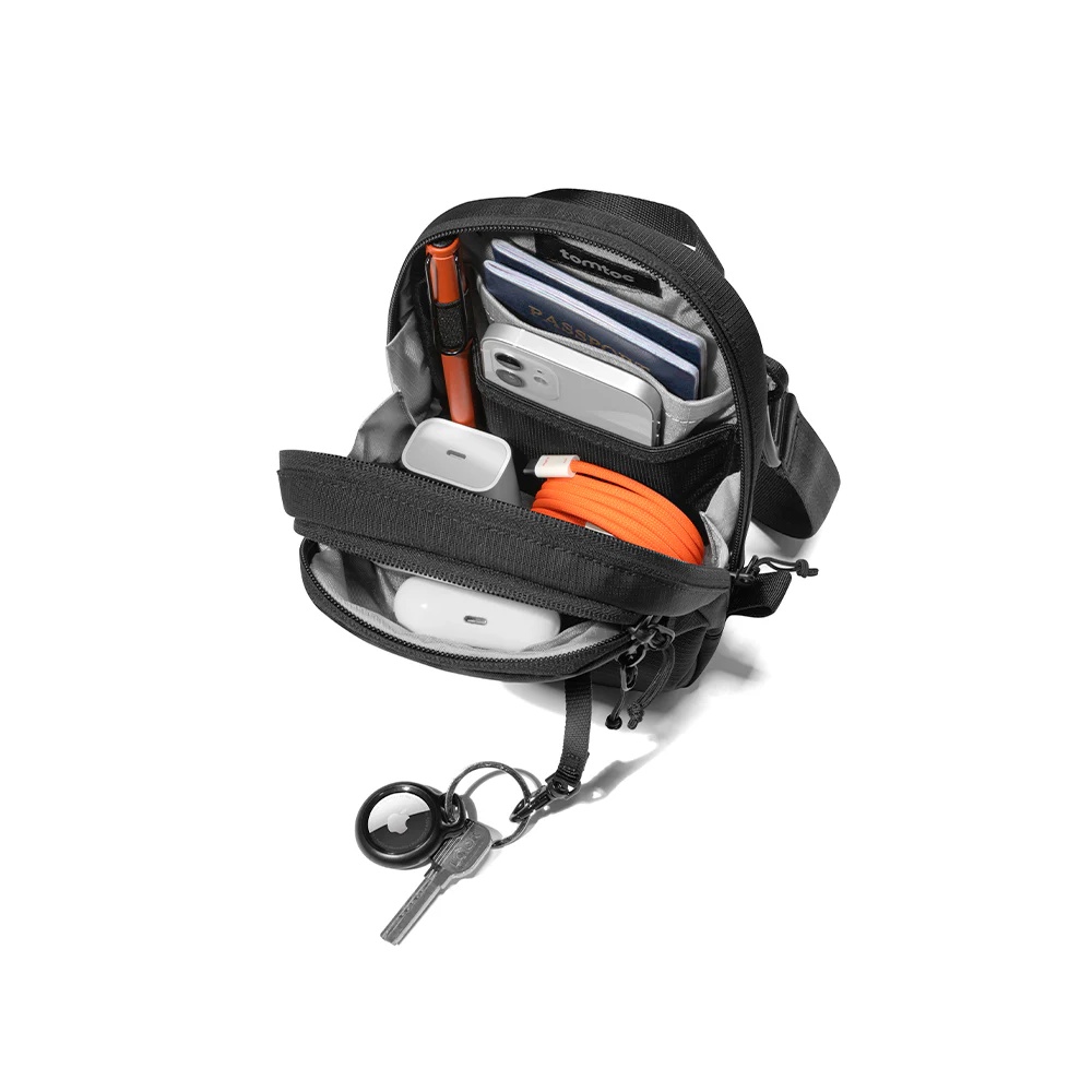 BOLSO BANDOLERA DE VIAJE T37S1D1 NEGRO TOMTOC