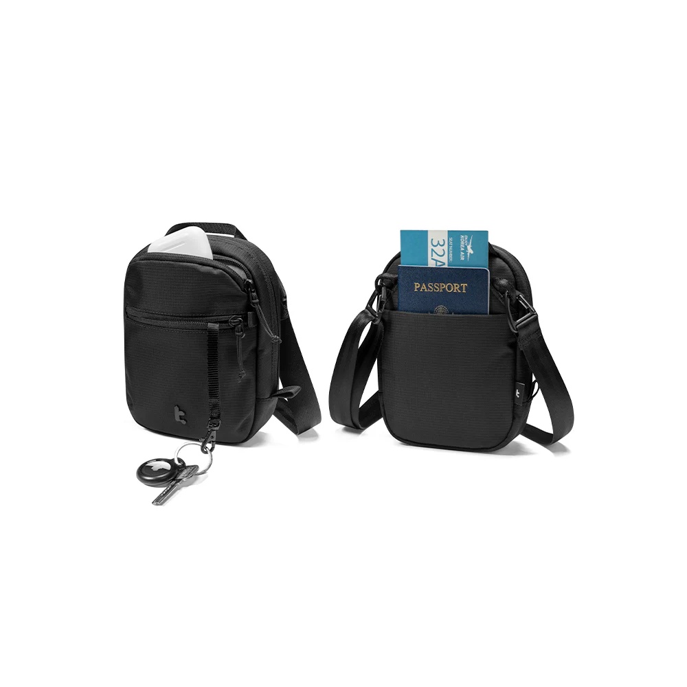BOLSO BANDOLERA DE VIAJE T37S1D1 NEGRO TOMTOC