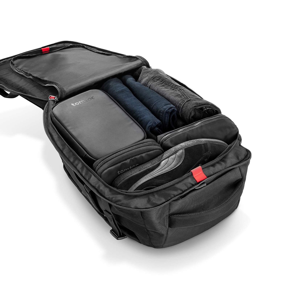 MOCHILA PORTÃTIL DE VIAJE T66M1D1 NEGRO TOMTOC
