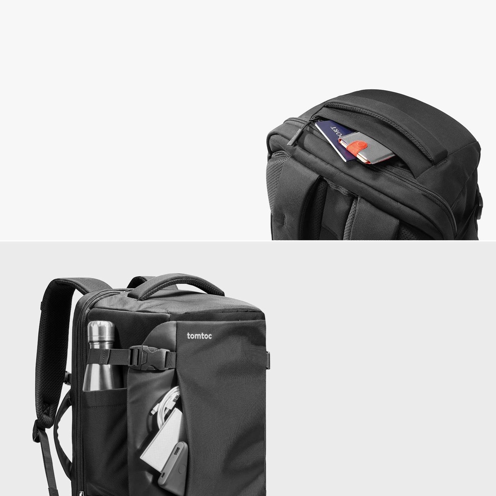 MOCHILA DE VIAJE T66M1D2 NEGRO TOMTOC