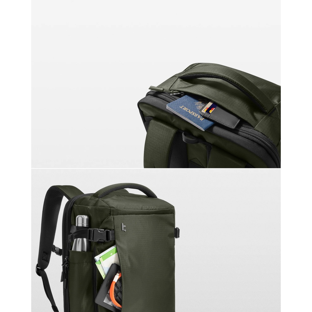 MOCHILA PORTÃTIL DE VIAJE T66S1T1 VERDE TOMTOC