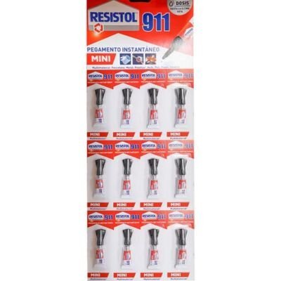 010481_P.jpg RESISTOL 911 MINI 1GR TIRA 12PZS 2846162 - Imagen 1