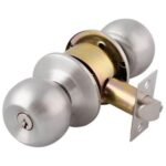 CERRADURA PERILLA "BARZA" 6605 ACERO INOXIDABLE LLAVE-BOTON DEXTER