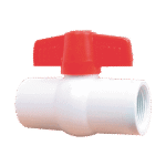 VALVULA ESFERA 100-P 1" PVC ROSC RUGO