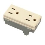 CONTACTO CTO-028 DUPLEX OCULTO MARFIL VENECIA KLEY