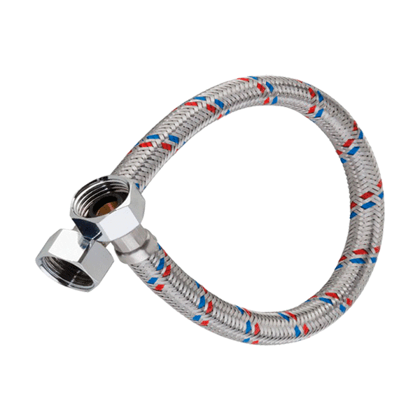 1600-2.png MANGUERA LAV TUERCA MET 40CM 26000 FONTANERY - Imagen 1