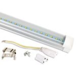 TUBO LAM-028 LED B/ALUM T8 18W 6500K 120CM CUBIERTA TRANS