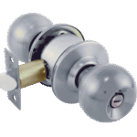 CERRADURA PERILLA "BARZA" 6606 ACERO INOX RANURA-BOTON DEXTER