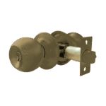 CERRADURA PERILLA "BARZA" 6603 LATON ANTIGUO LLAVE-BOTON DEXTER