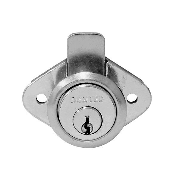 6842.png CERRADURA C-6842 P/MUEBLE CILINDRO TECLAS CROMO DEXTER - Imagen 1