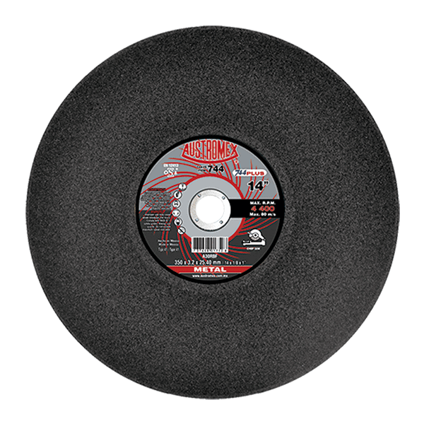 744.png DISCO C-744 PLANO CORTE METAL ECO. 14"X7/64"X1" AUSTROMEX - Imagen 1