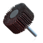 RUEDA FLAP 914 2X1X1/4 G-40 CON VASTAGO TENAZIT