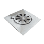 COLADERA ALUMINIO PISO SAT. 5" S/MARCA